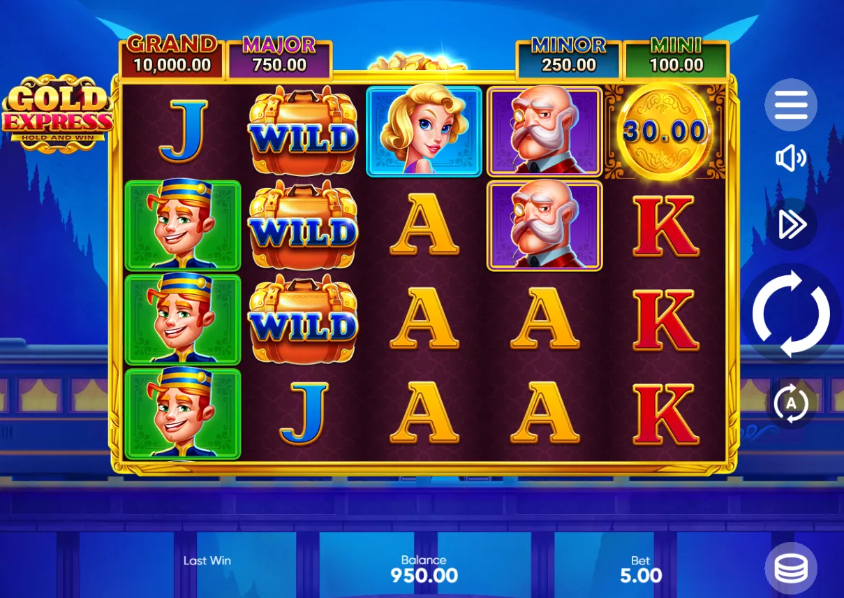 Gold Express Hold and Win Slot